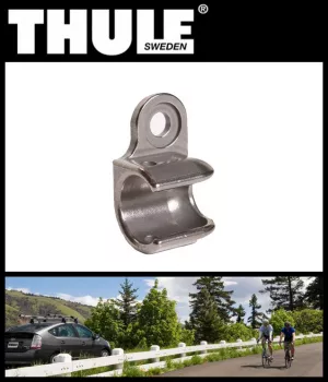 Achskupplung für Vollachse Thule ezHitch™ ohne QR, Nutzung des Fahrradanhängers an zweitem Fahrrad